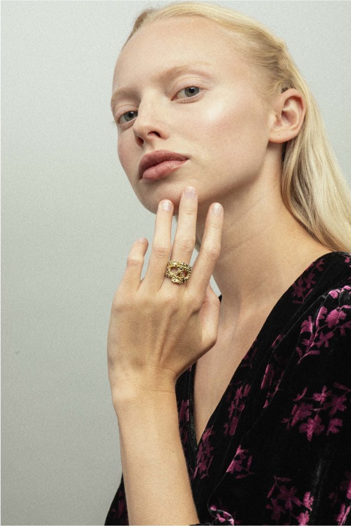 Photographer Franco Guidi used professional lighting for a bespoke jewellery brand collaboration in a London studio.